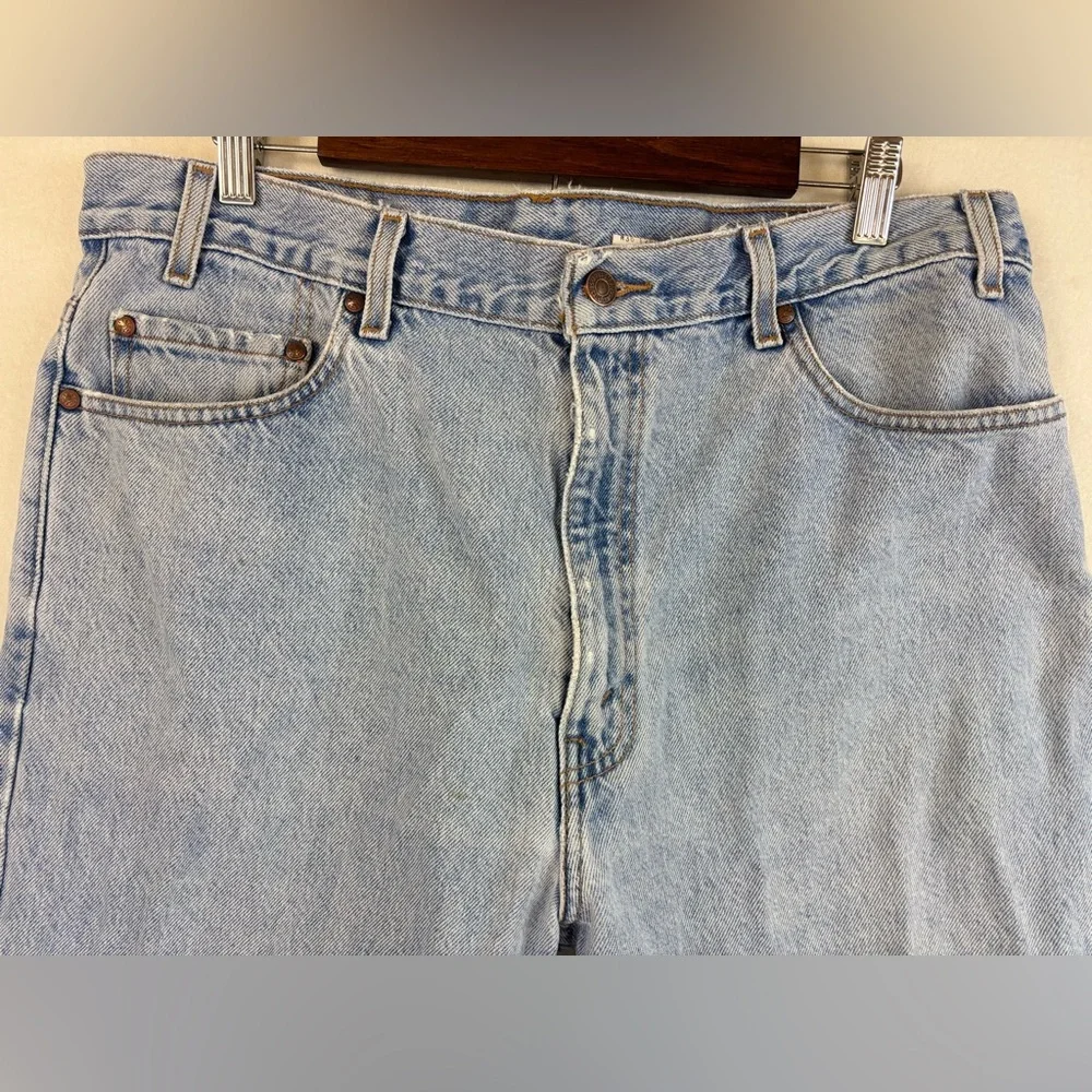 VINTAGE LEVI'S 540 Brown Tag Blue Jean‎ Denim Distressed Relaxed Straight Y2K 38